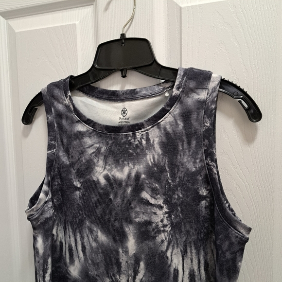 ❤️ NWT Gaiam Tie Dye Dress Tank Style Women's Various Sizes Soft Casual Grey - Picture 10 of 13